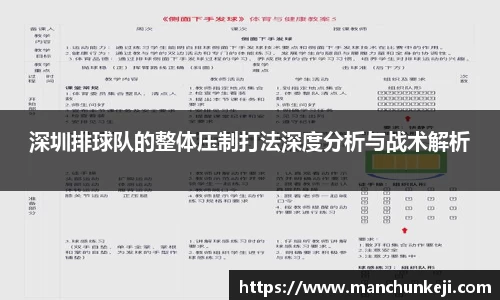 深圳排球队的整体压制打法深度分析与战术解析